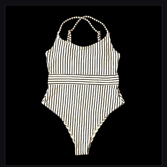 Shade And Shore Striped Swimwear! - Picture 1 of 7